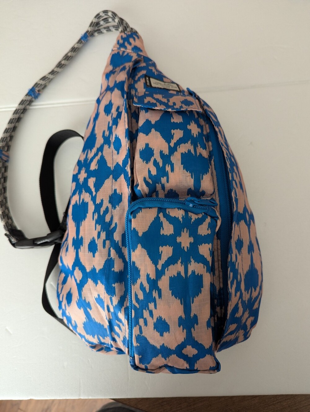 Women’s Kavu Sling Bag - Blue and Pink Pattern